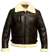 Classic B-3 Sheepskin Leather Bomber Jacket